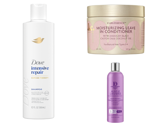 Essential hair products for curly hair girlies cover photo collage