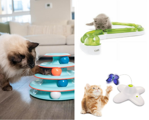 Interactive toys cats love when home alone cover photo collage