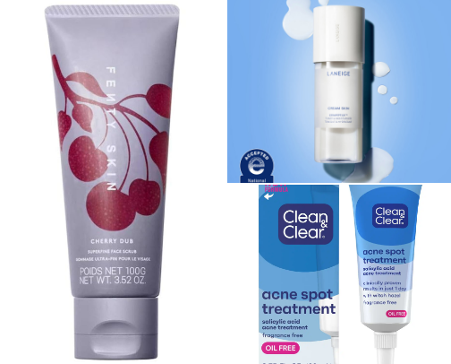 skincare must haves! 🫧🧼 cover photo collage