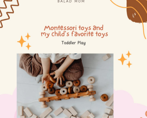Montessori toys and Children's Favorite toys cover photo collage