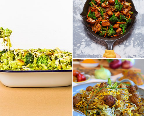 Recipes for quick and healthy meals for the whole family cover photo collage