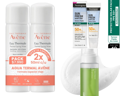 Básicos para rutina de skincare cover photo collage