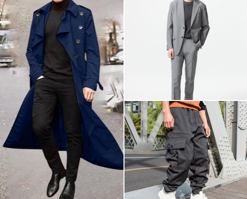 MEN'S FASHION cover photo collage