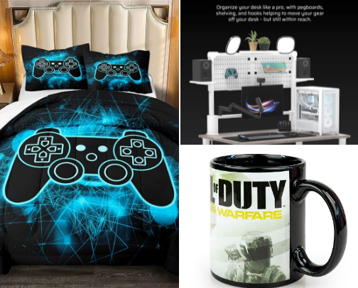 Gamer collectibles cover photo collage