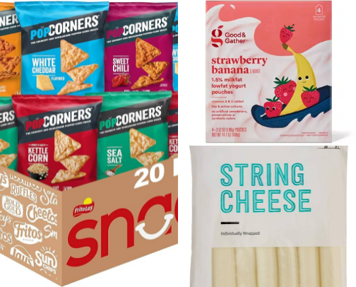 Kid snacks cover photo collage
