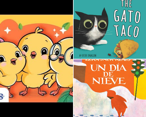 bilingual books for kids cover photo collage