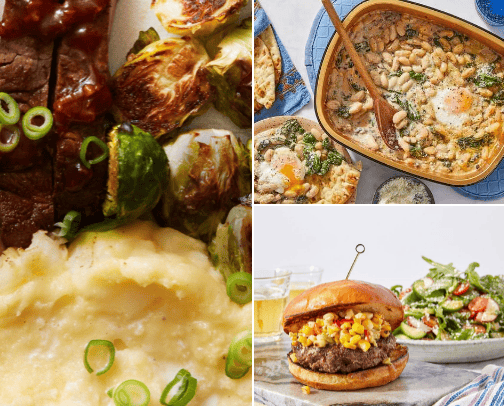 Blue apron cover photo collage