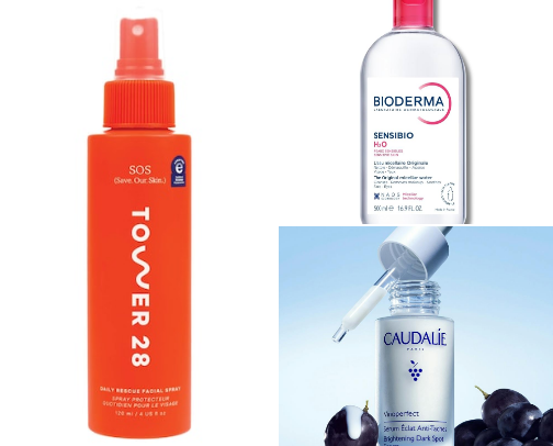 Skincare products I adore :) cover photo collage