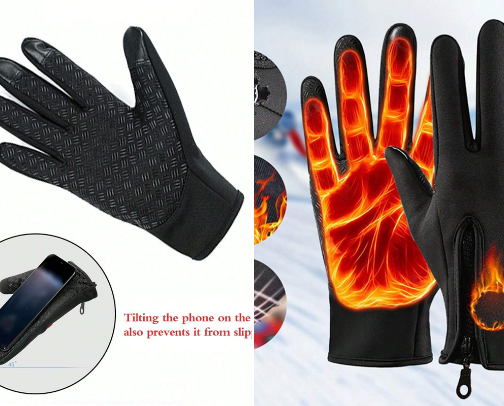 Just found this amazing item on AliExpress. Check it out!  DKK 6.48 13% 1pc Outdoor Double-Layer Thermal Lined Warm, Anti-Slip, Waterproof, Touchscreen Compatible,Windproof Sports & Cycling Gloves cover photo collage