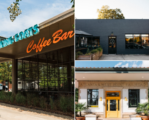 Best Coffee Shops to Work From in Atlanta cover photo collage
