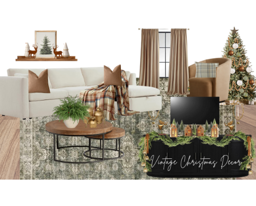 Timeless Vintage Christmas Decor cover photo collage