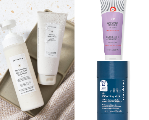 Skincare products for Keratosis Pilaris (KP) cover photo collage