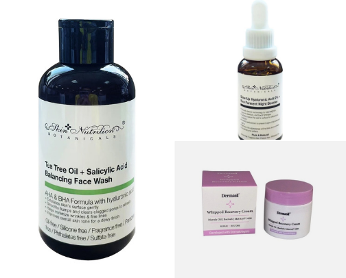 Skincare Recs for Sensitive & Acne Prone Skin cover photo collage