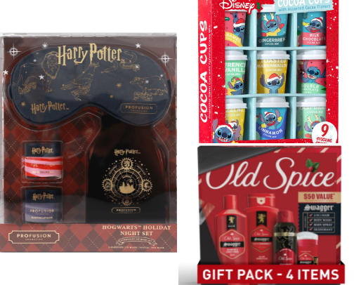 Holiday gift sets cover photo collage