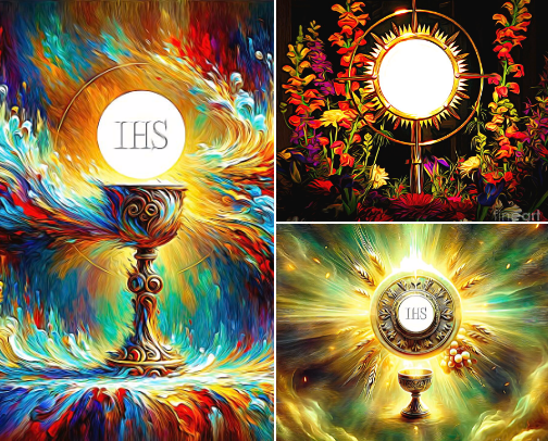Sale! Holy Eucharist Art and Products cover photo collage