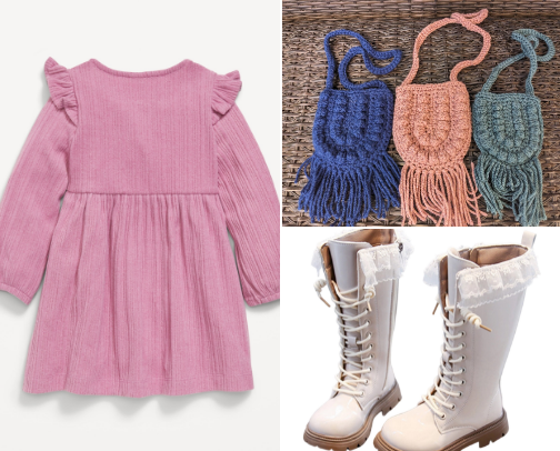 Bohemian Toddler Outfit Idea cover photo collage