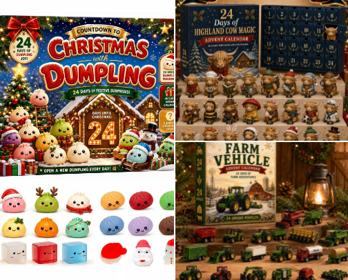2026 Advent Calendars cover photo collage
