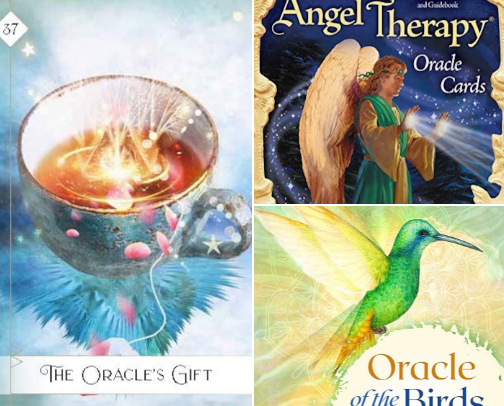 Magical Oracle Cards for Intuitive Living cover photo collage