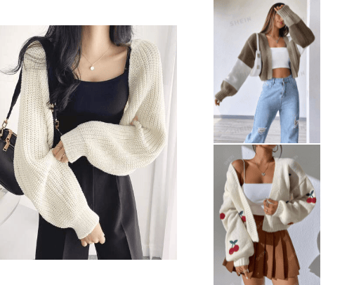 Cute Cardigan and Sweater cover photo collage