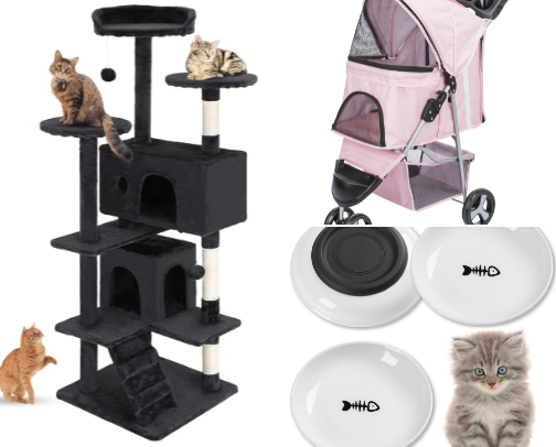 things my 4 kitties approve of!🐾 cover photo collage