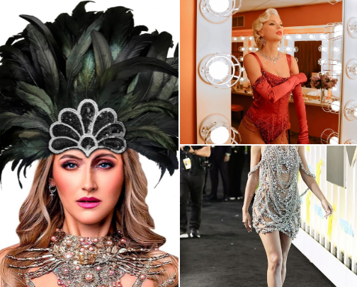 Showgirl Glam & Taylor Swift–Inspired Sparkle (Trending Now) cover photo collage