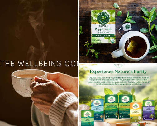 Healthiest types of tea for gut health and clear skin🌿💚💆✨ cover photo collage