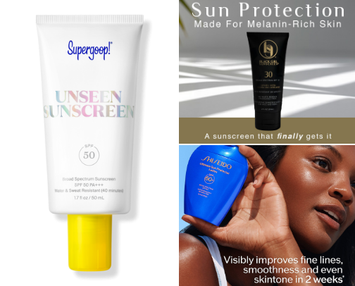 Black Girl Friendly Sunscreens cover photo collage