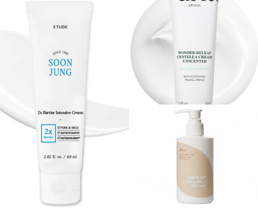 Sensitive skin Korean care🌿 cover photo collage