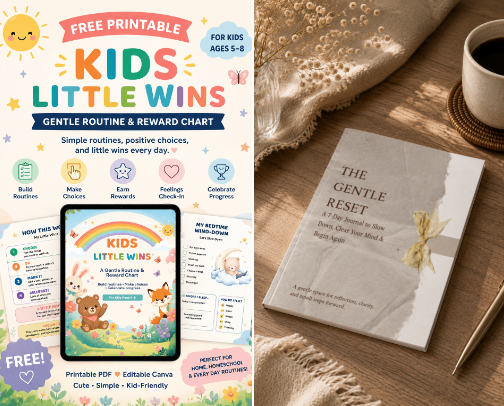 My Little Digital Corner — Gentle Printables for Everyday Life cover photo collage