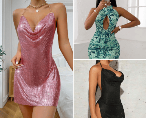 Club dresses hot cover photo collage