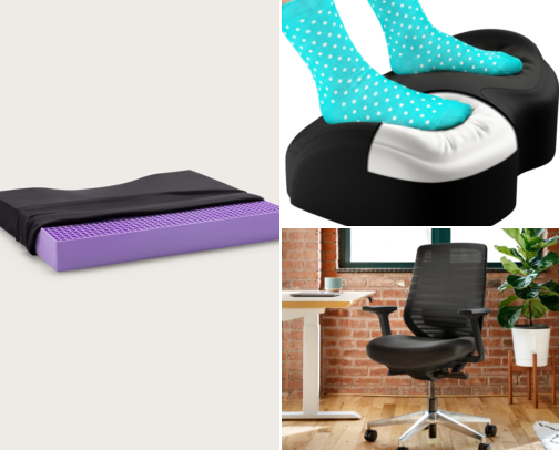 Aesthetic Desk Upgrades to Fix Your WFH Back and Neck Pain cover photo collage
