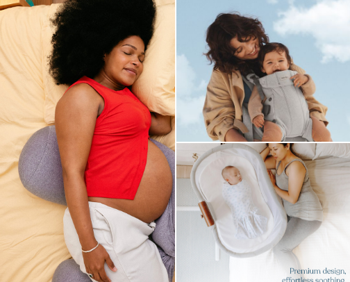 baby + growing family cover photo collage