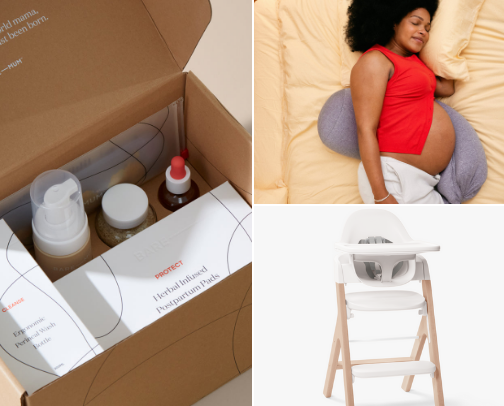 baby + growing family cover photo collage