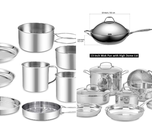 Let's switch to stainless steel cooking pan. cover photo collage