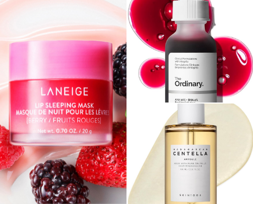 Viral skincare products everyone loves cover photo collage