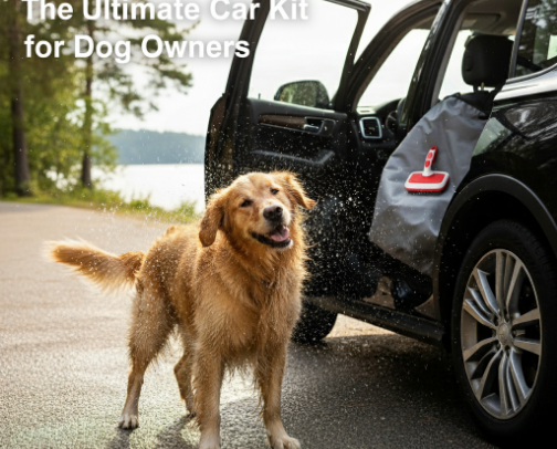 The Ultimate Car Kit for Dog Owners: Conquer Pet Hair & Odors Forever cover photo collage