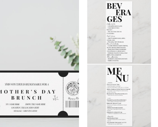 Ultra Modern Bold Minimalist Mother's Day cover photo collage