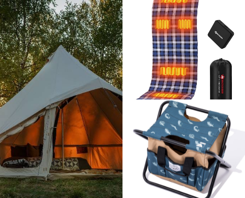 Glamping glitz! ✨ cover photo collage