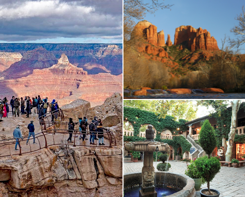 Mes endroits visités en AZ cover photo collage