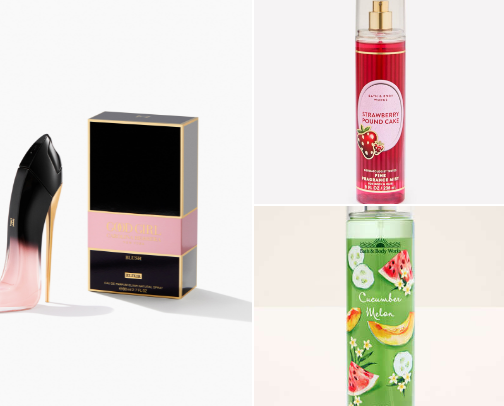 Perfume/ body mist cover photo collage