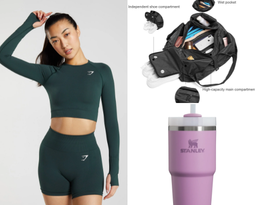 Gym must haves cover photo collage
