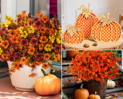 Crispy fall decor cover photo collage