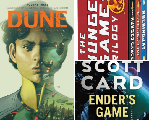 Science Fiction
: Future worlds, technology, space, and “what if” scenarios. cover photo collage