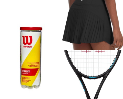 Beginner tennis player starter pack cover photo collage