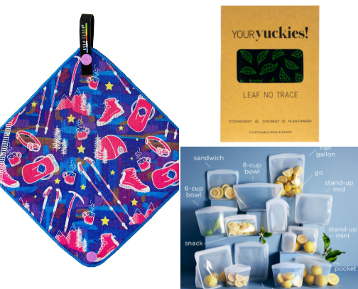 My "Zero Waste" Backpacking Staples cover photo collage