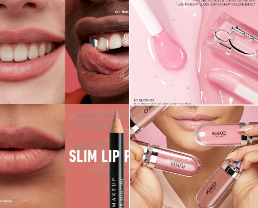 Lip products🫦 cover photo collage
