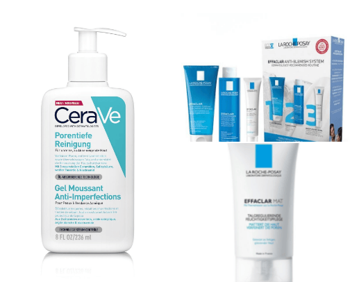 products for oily skin cover photo collage