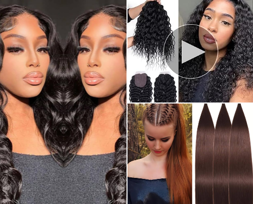 Beauty & Hair Essentials cover photo collage