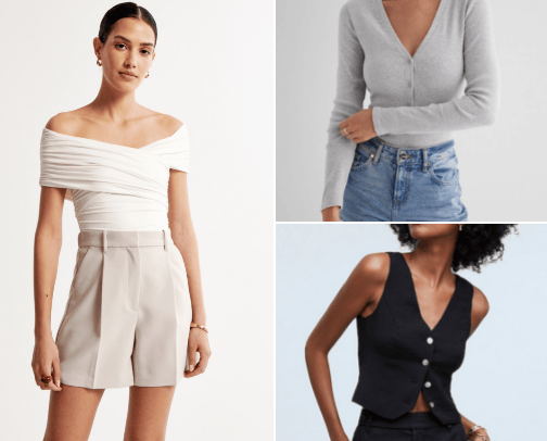 Women's Tops/body suits cover photo collage