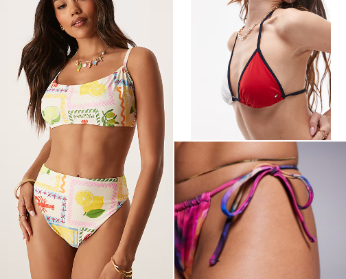 Women's swimwear for the 2025 season cover photo collage